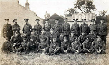 Great war soldiers from various regiments